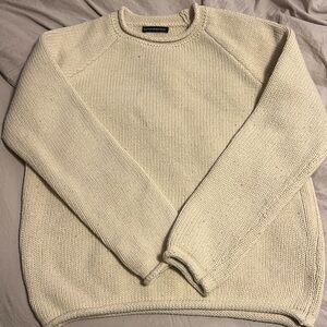 Cream Brandy Melville Cable Knit sweater